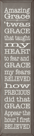 Amazing Grace 'twas Grace That Taught My Heart To Fear... (Color: Old Anchor Gray)