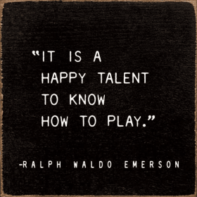 "It Is A Happy Talent..." - RWE (Color: Old Black)