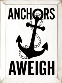 Anchors Awigh (Color: Old Cottage White)