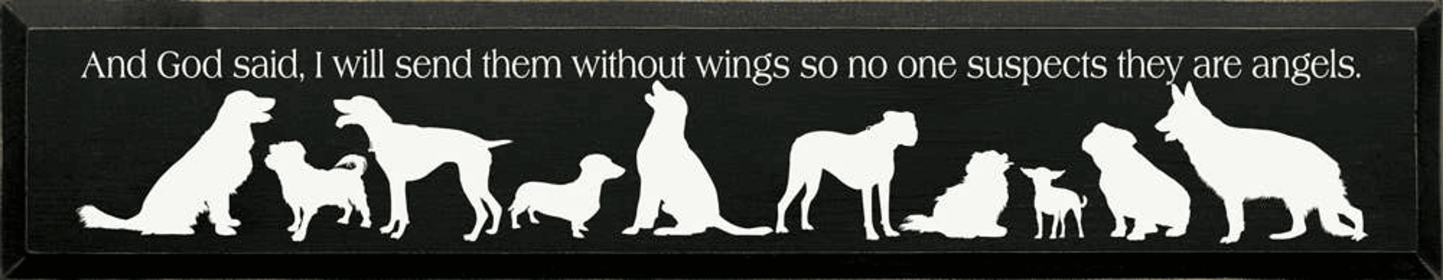 And God Said, I Will Send Them Without Wings... (Color: Old Black)