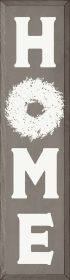 Home (Wreath) (Color: Old Anchor Gray)