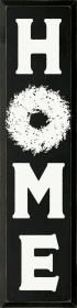 Home (Wreath) (Color: Old Black)