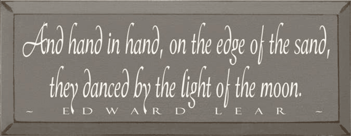 And Hand In Hand Wood Sign (Color: Old Anchor Gray)