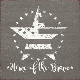 Home Of The Brave (Grunge Star) (Color: Anchor Gray)