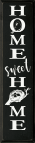 Home Sweet Home - Bird Nests (Vertical) (Color: Old Black)