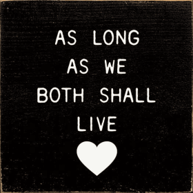 As Long As We Both Shall Live (Color: Old Black, size: small)