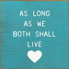 As Long As We Both Shall Live (Color: Old Turquoise, size: small)