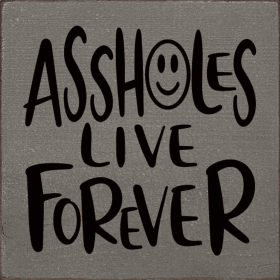 Assholes Live Forever (Color: Old Anchor Gray)