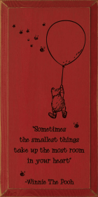 "Sometimes The Smallest Things Take Up The Most Room... (Color: Old Red)