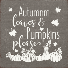Autumn Leaves & Pumpkins Please! (Color: Old Anchor Gray)