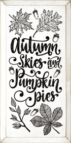 Autumn Skies and Pumpkin Pies (Color: Cott/Blk)