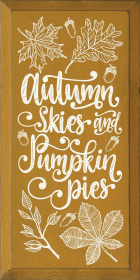 Autumn Skies and Pumpkin Pies (Color: Black/Cott)
