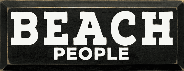 Beach People (Color: Old Black, size: Standard)