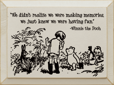 "We Didn't Realize We Were Making Memories..." (Color: Old Ivory)