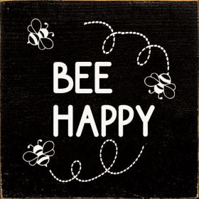 Bee Happy (Color: Black)
