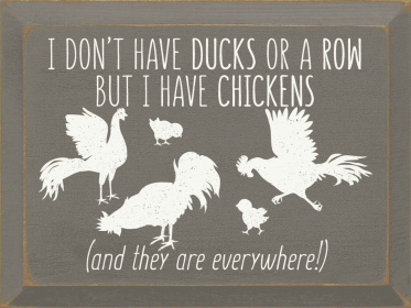 I Don't Have Ducks Or A Row, But I Have Chickens (Color: Old Anchor Gray)