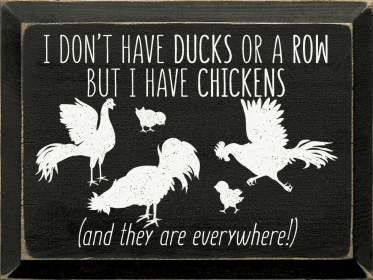I Don't Have Ducks Or A Row, But I Have Chickens (Color: Old Black)