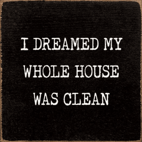 I Dreamed My Whole House Was Clean (Color: Old Black)