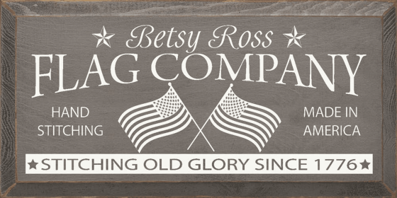 Betsy Ross Flag Company Hand Stiching Made In America... (Color: Anchor Gray)