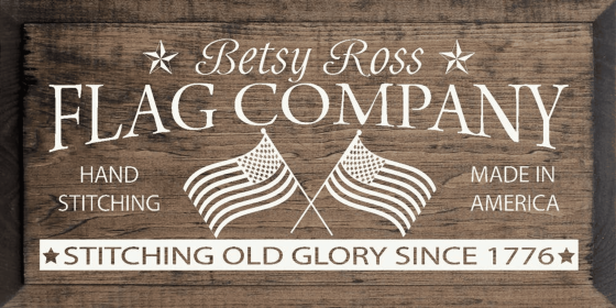 Betsy Ross Flag Company Hand Stiching Made In America... (Color: Walnut)