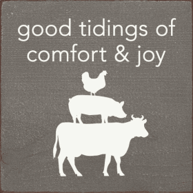 Good tidings of comfort & joy (Color: Old Anchor Gray)