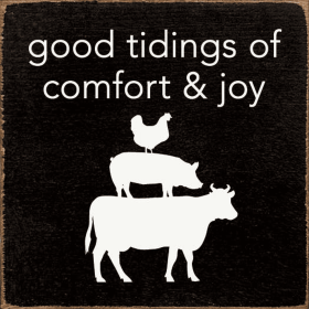 Good tidings of comfort & joy (Color: Old Black)