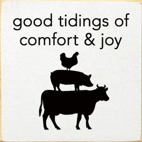 Good tidings of comfort & joy (Color: Old Cottage White)