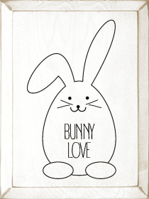 Bunny Love (Color: Old Cottage White)