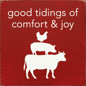 Good tidings of comfort & joy (Color: Old Red)