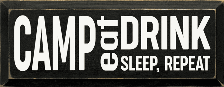 Camp-Eat-Sleep-Repeat (Color: Black)