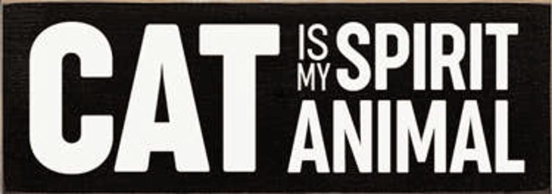 Cat is my Spirit Animal (Color: Old Black)