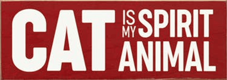 Cat is my Spirit Animal (Color: Old Red)