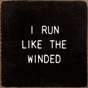 I Run Like The Winded (Color: Old Black)