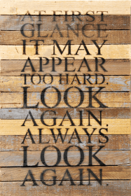 At first glance it may appear too h... Wall Sign (Color: Vintage Natural, size: 12x18)