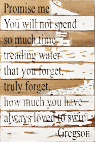 Promise me you will not spend so mu... Wall Sign (Color: Silvered White, size: 12x18)