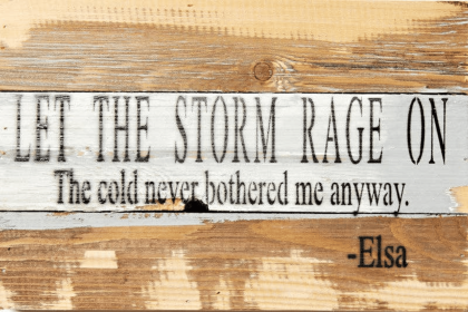 Let the storm rage on Wall Sign (Color: Blue Whisper, size: 12x8)