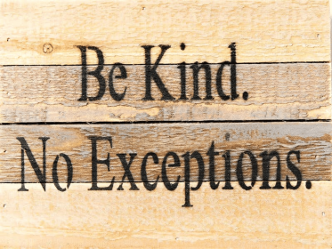 Be Kind Wall Sign (Color: Vintage Natural, size: 8x6)