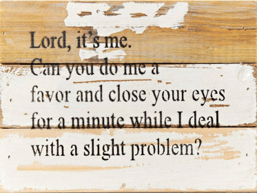 Lord, it's me Wall Sign (Color: Silvered White, size: 8x6)