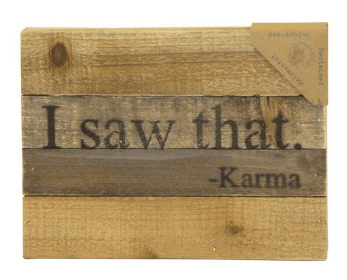 I Saw That Wall Sign (Color: Vintage Natural, size: 8x6)