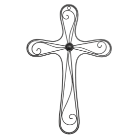 Cross Wall (Color: Black, size: 11.875)