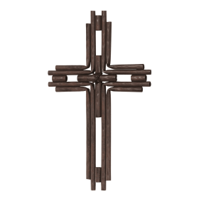 Wall Cross Metal (size: 14h)