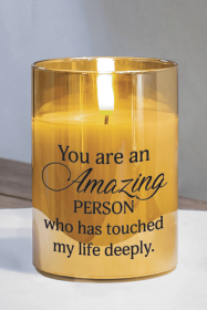 Led Candle You Are An Amazing Person (size: 4in)