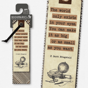 Academia Bookmarks (Color: The World Only Exists)