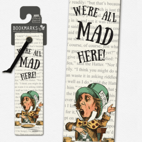 Literary Bookmarks (Color: We're All Mad Here)