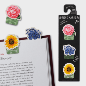 Mini-Marks Magnetic Bookmarks (Color: Flowers)