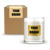 Private Label Candles Clear Glass Jars