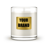 Private Label Candles Clear Glass Jars