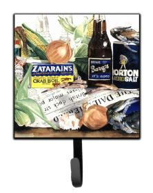 Crab Design Leash or Key Holder (Color: Barq's, Crabs, and spices, size: 4.25 x 7)