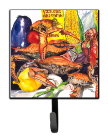 Crab Design Leash or Key Holder (Color: Veron's and Crabs, size: 4.25 x 7)