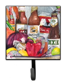 Food/Drink Design Leash or Key Holder (Color: New Orleans Beers and Spices, size: 4.25 x 7)